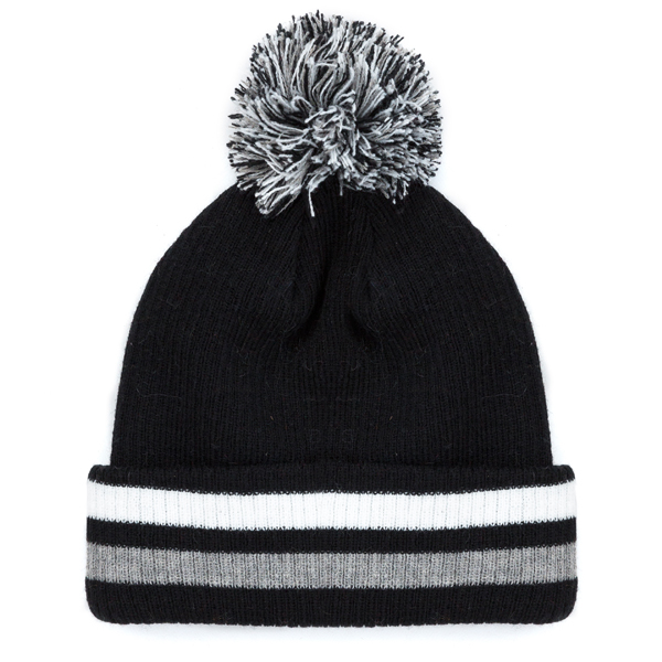 Oxen Striped Cuff Bobble Hat - Elite Pro Sports