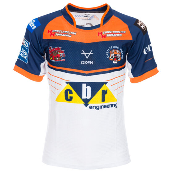 Maillot Entraînement Castleford Tigers Rugby XBlades - Taille Jeune M - Orange Et Noir