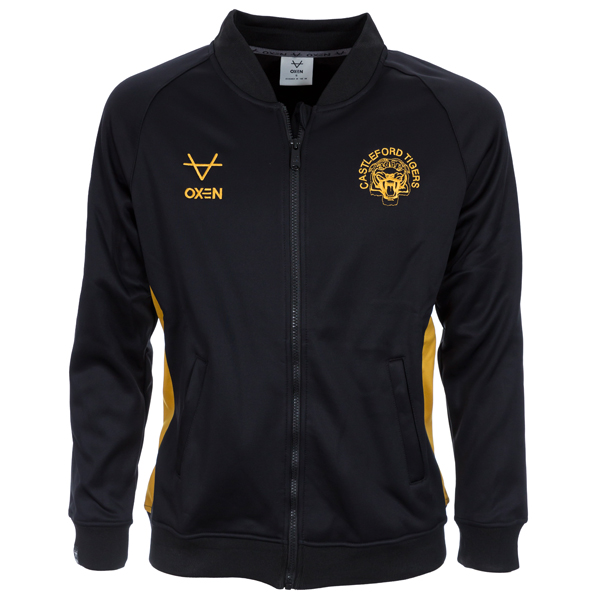Castleford Tigers 2023 Black/Gold Presentation Jacket - Elite Pro Sports