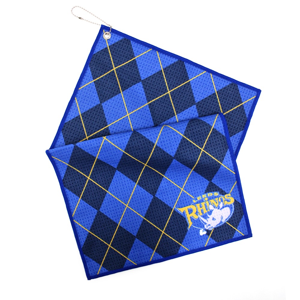 Leeds Rhinos Microfibre Golf Towel Elite Pro Sports
