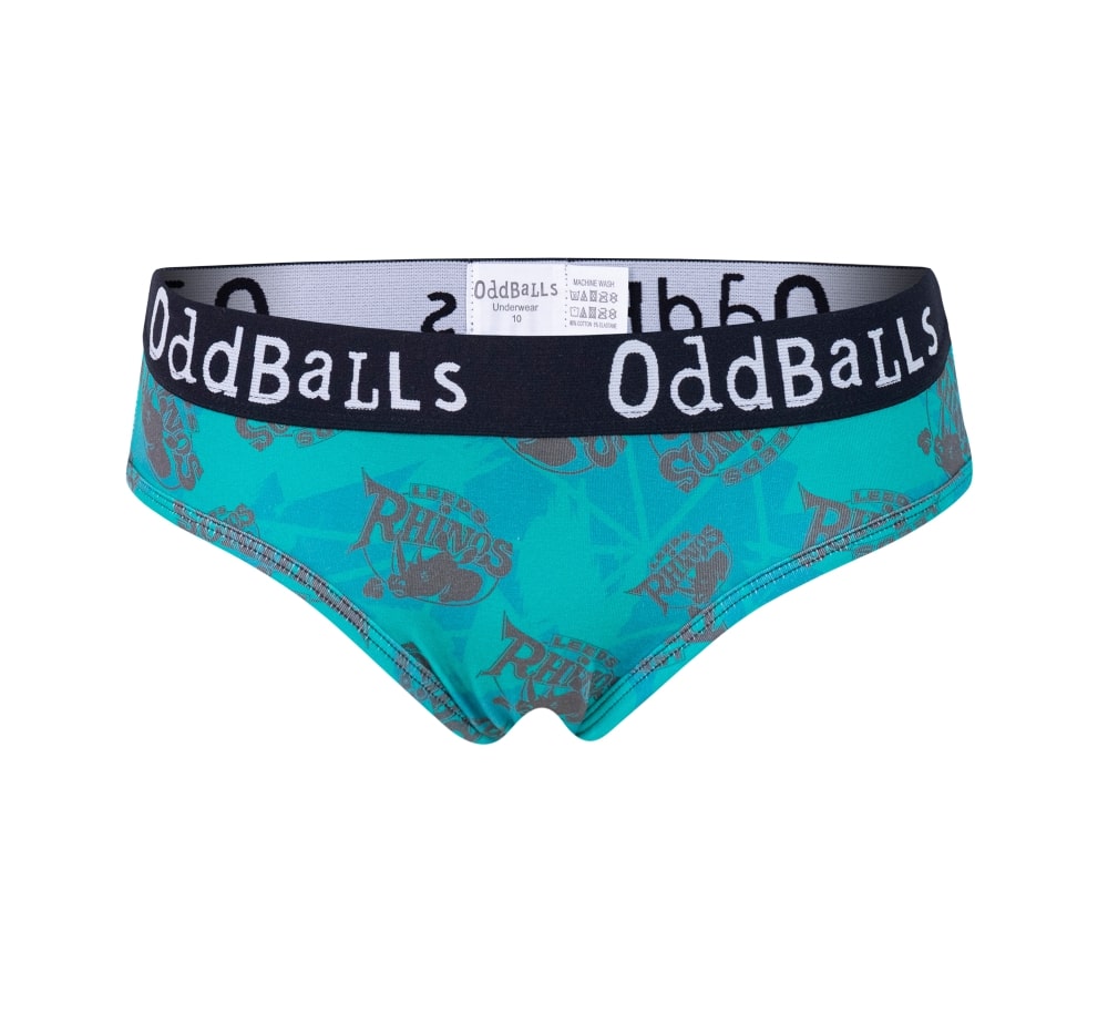 Leeds Rhinos Oddballs Teal/Grey Ladies Brief - Elite Pro Sports