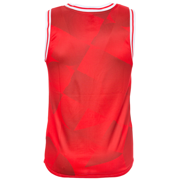 Gloucester Rugby Shapes Singlet Red/Wht - Elite Pro Sports