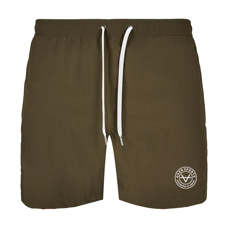 Oxen Inspired Swim Shorts Khaki - Elite Pro Sports