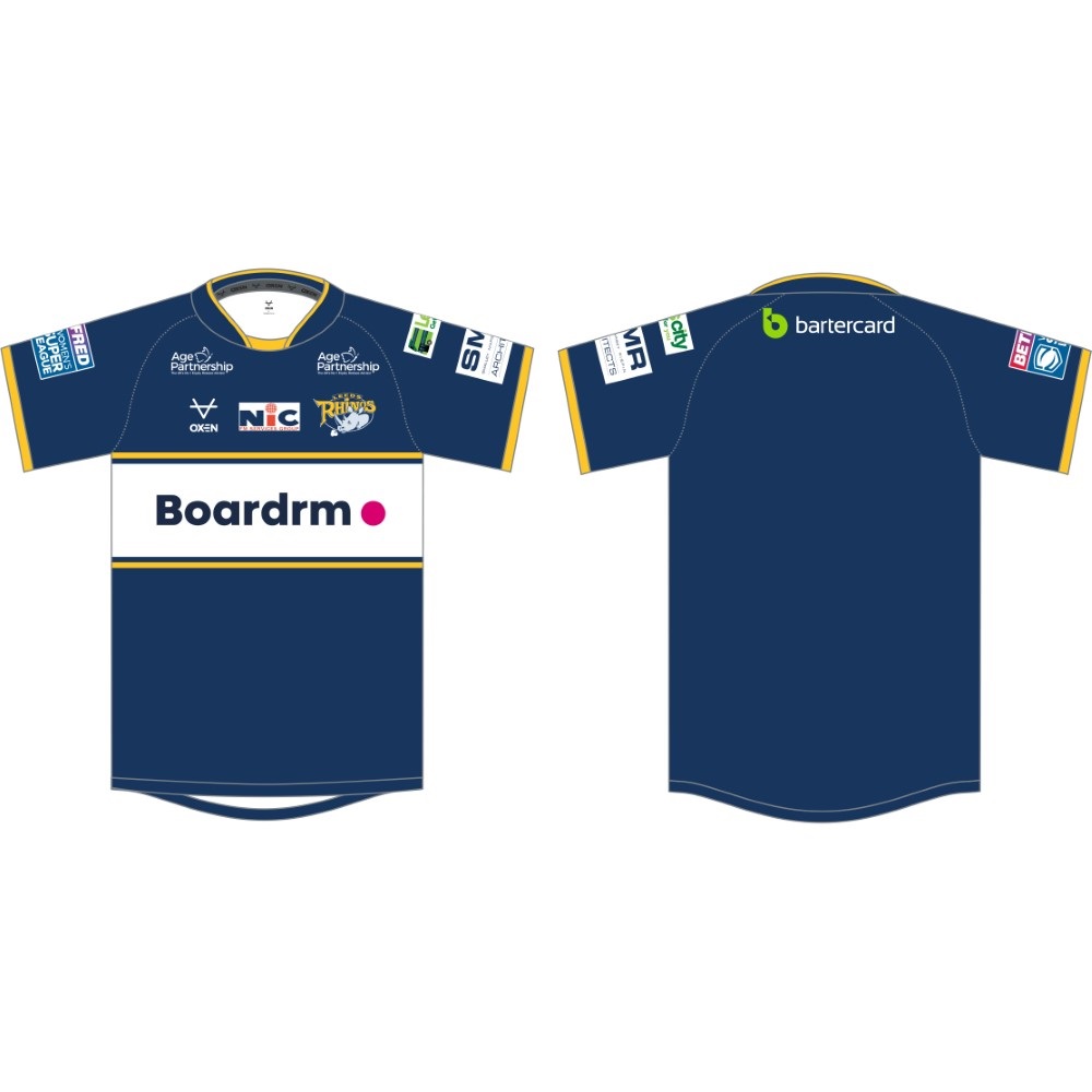 Leeds Rhinos 2023 Womens Replica Away Shirt Womens Fit Elite Pro Sports