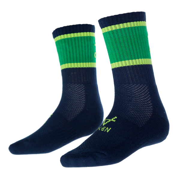 Oxen Block Sports Socks Navy/Green - Elite Pro Sports