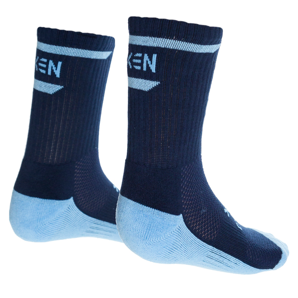 Oxen Stripe Sports Socks Navy/Sky - Elite Pro Sports