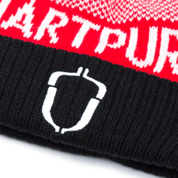 Hartpury White Text Beanie - Elite Pro Sports