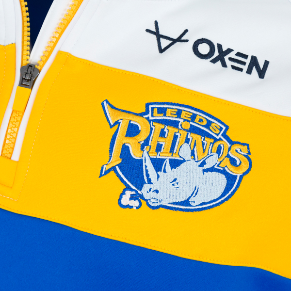 Leeds Rhinos 2024 Home QZ Jacket Royal/Amb Elite Pro Sports