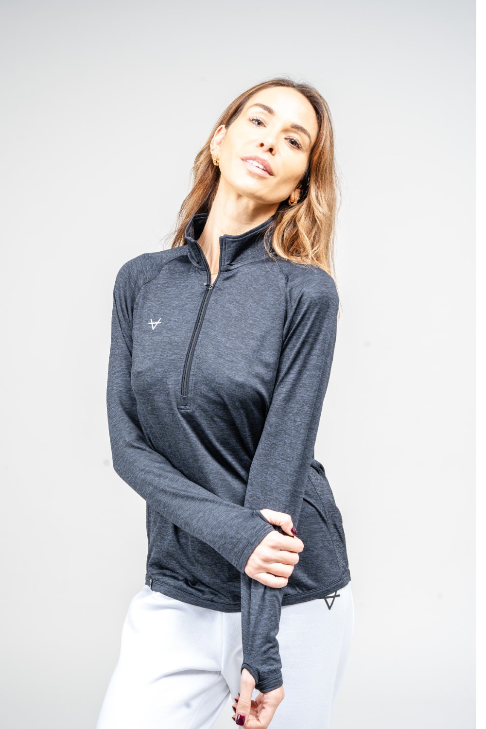 Oxen SD Half Zip Midlayer Black Ladies