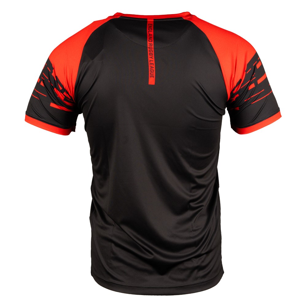 England RL Black/Red Training T-Shirt - Elite Pro Sports