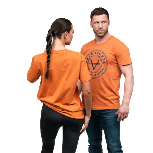 Oxen Burnt Orange Engineered Tee