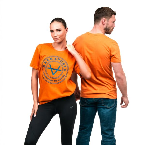 Oxen Burnt Orange Engineered Tee - Image 2