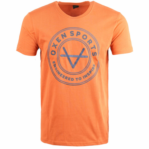 Oxen Burnt Orange Engineered Tee - Image 3