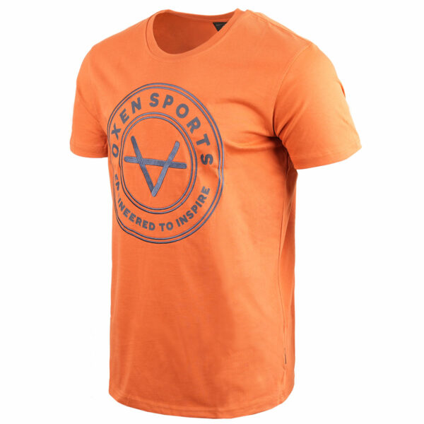Oxen Burnt Orange Engineered Tee - Image 4