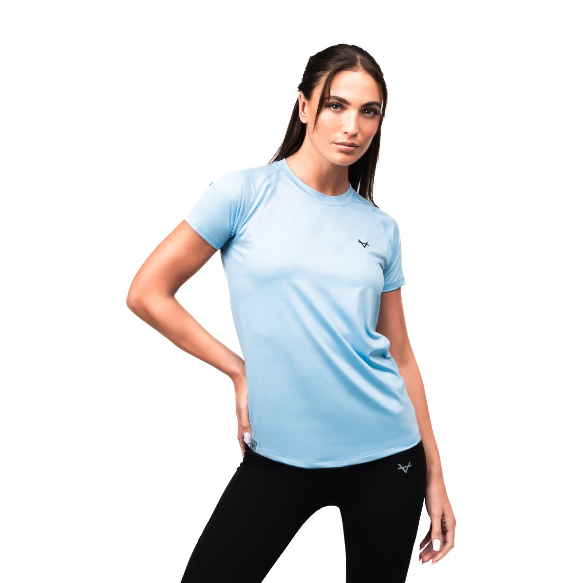 Oxen Womens Endure Tee Silver Blue