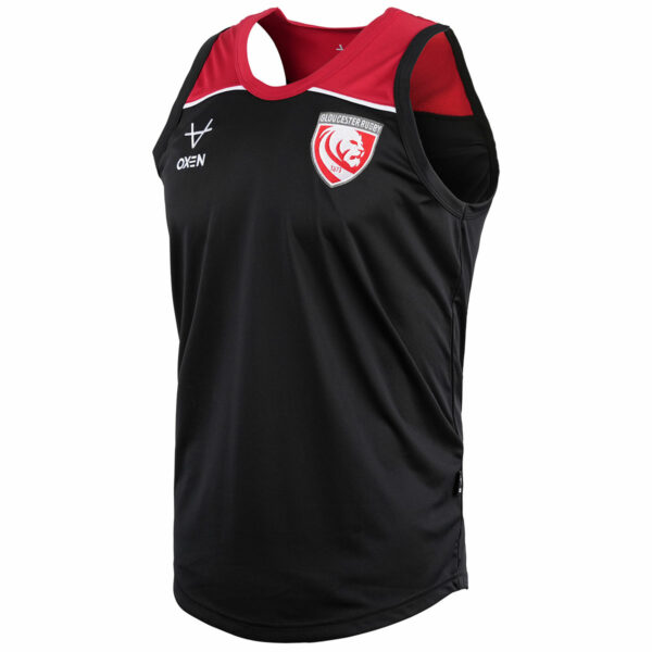 Gloucester Rugby 24/25 Deep Red Singlet JNR - Image 3