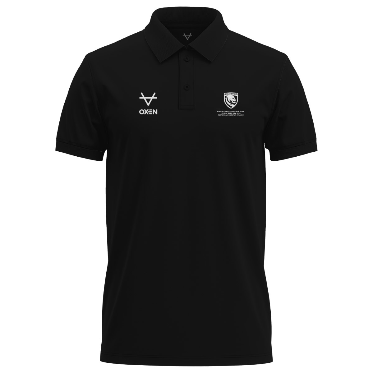 Gloucester Rugby Finals Polo Black Elite Pro Sports
