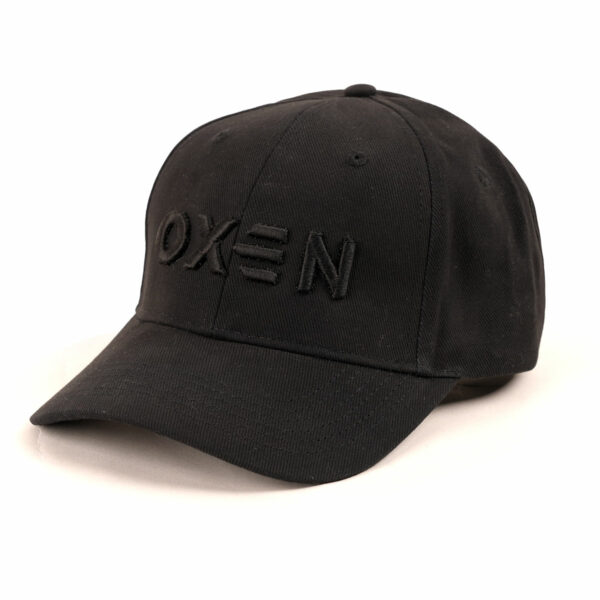 Oxen Black Text Cap