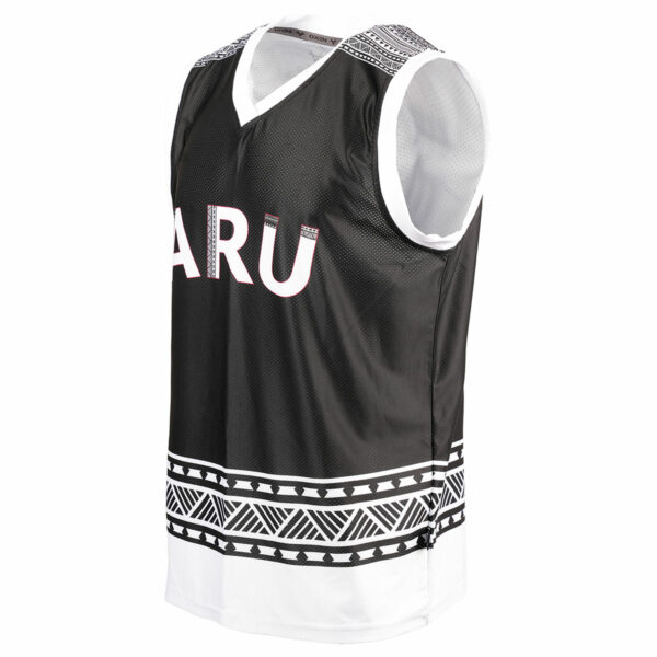 ARU Fiji Basketball Vest Black - Image 2