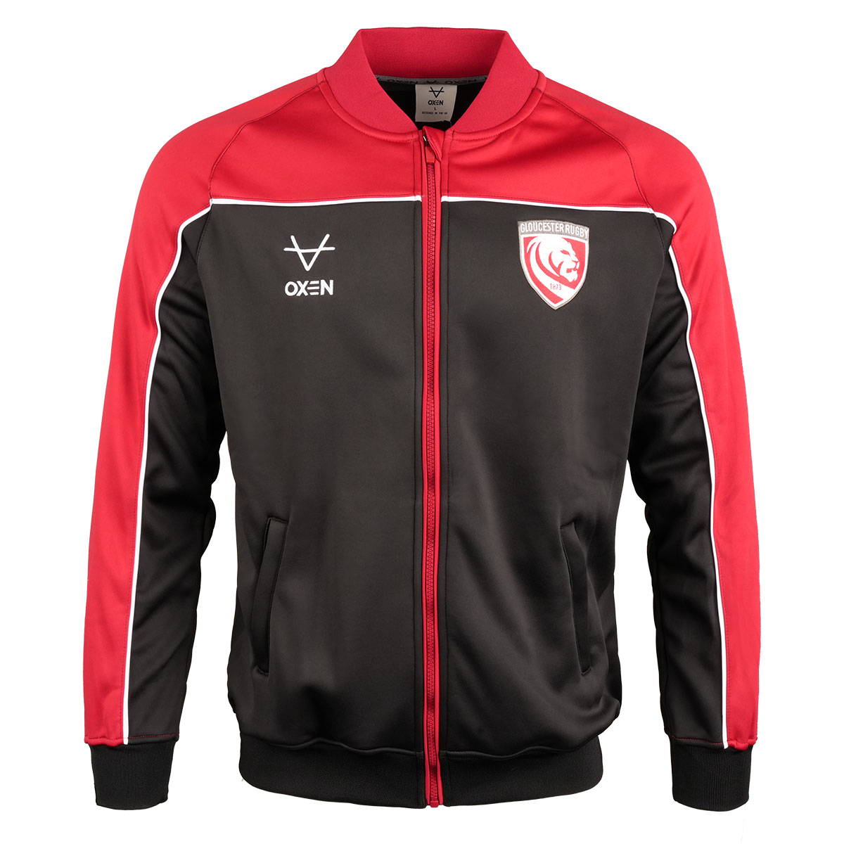 Gloucester Rugby 24 25 Deep Red Anthem Jacket