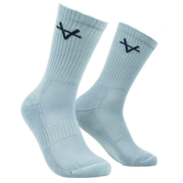 Oxen Blue Silver Crew Socks