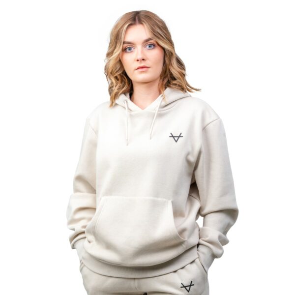 Oxen Vital Beige Cotton Hoody - Image 4