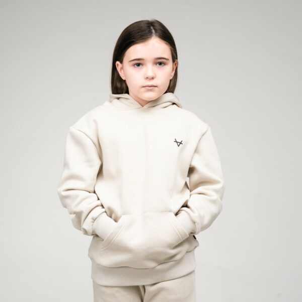 Oxen Vital Beige Cotton Hoody Children - Image 2