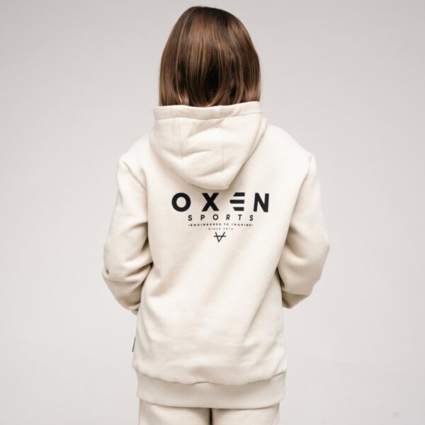 Oxen Vital Beige Cotton Hoody Children - Image 3