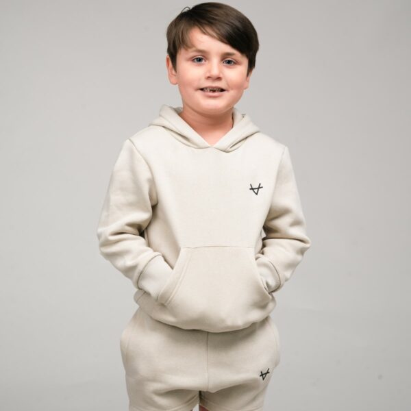 Oxen Vital Beige Cotton Hoody Children - Image 4