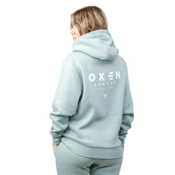 Oxen Vital Sage Cotton Hoody - Image 3