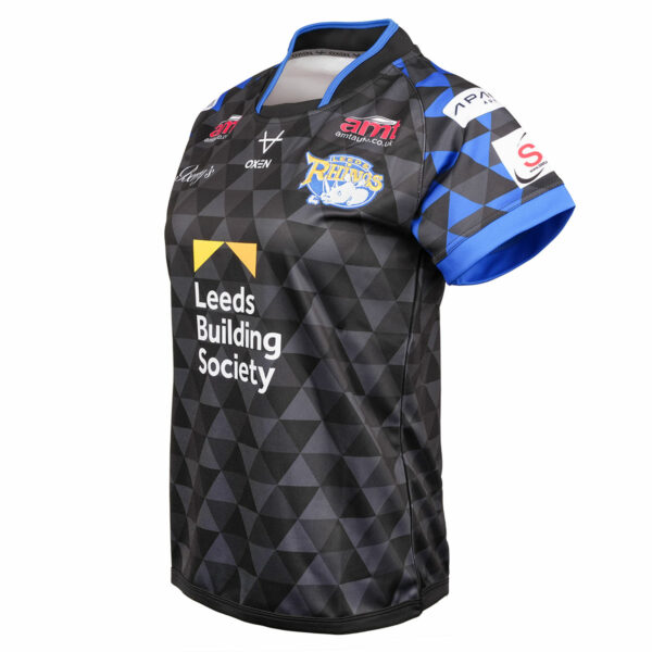 Leeds Rhinos 2025 Replica Black Alternate Shirt Ladies - Image 2