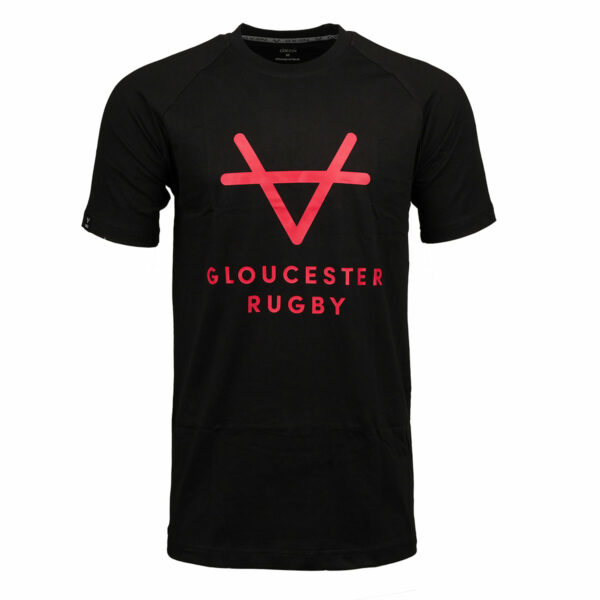 Gloucester Rugby 24/25 Red Stacker T-Shirt