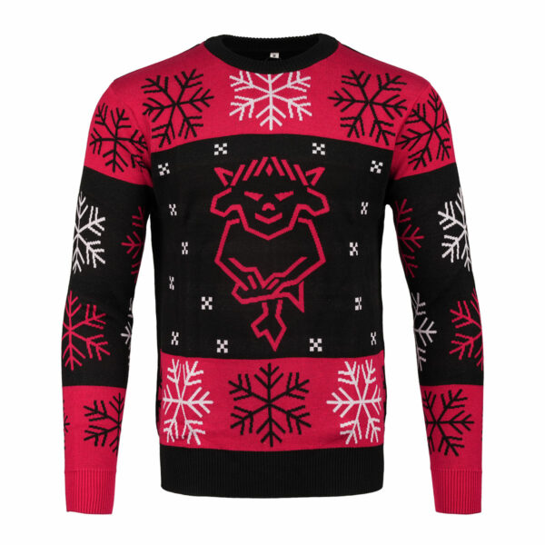 Lincoln City Logo Christmas Jumper Black