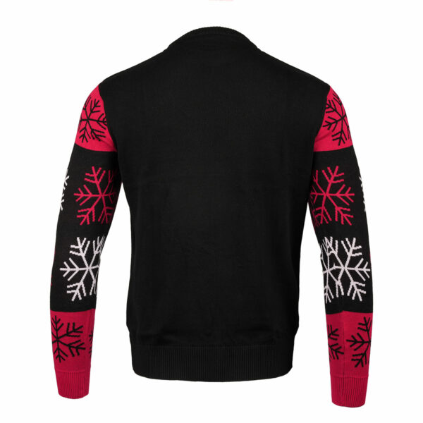 Lincoln City Logo Christmas Jumper Black - Image 3