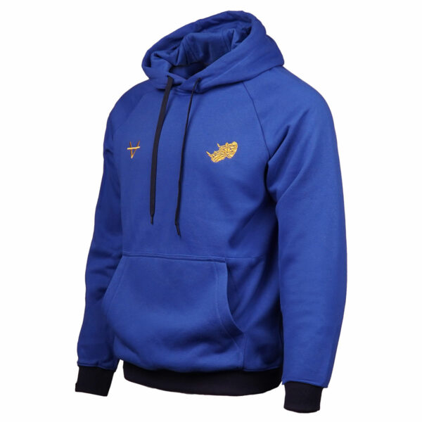 Leeds Rhinos 2025 Cotton Hoody Royal JNR - Image 2
