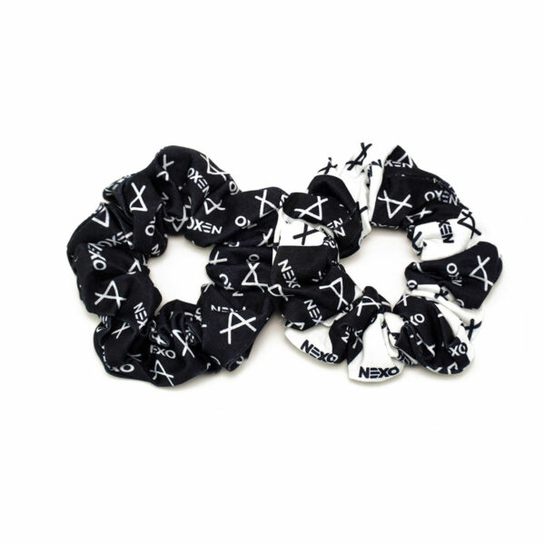 Oxen Scrunchie Twin Black & White
