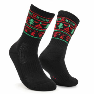 Oxen Christmas Socks Black JNR