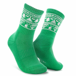 Oxen Christmas Socks Green