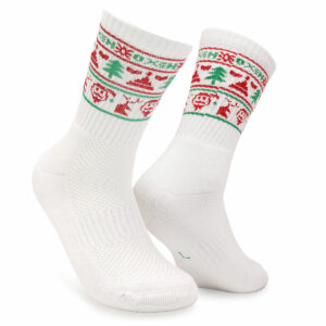 Oxen Christmas Socks White