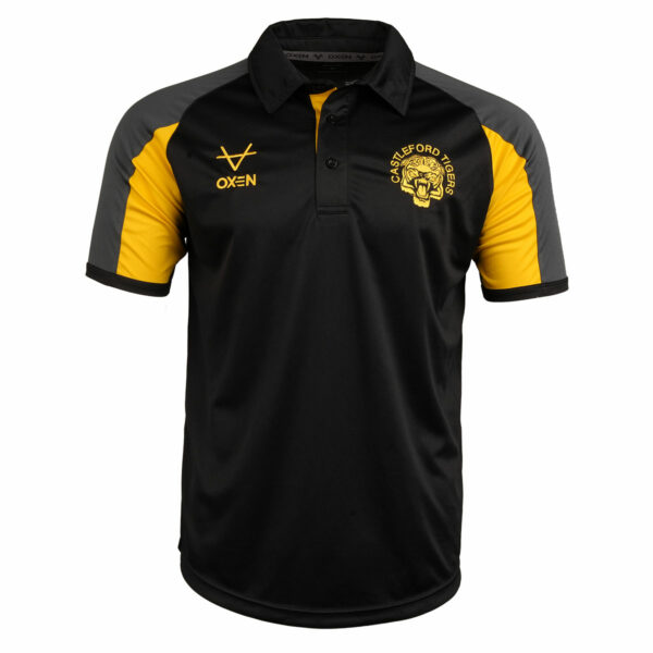 Castleford Tigers 2025 Home Polo Black