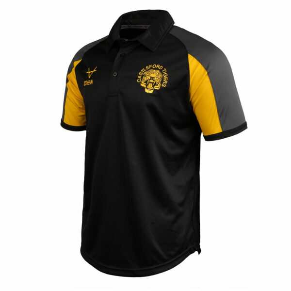 Castleford Tigers 2025 Home Polo Black - Image 2