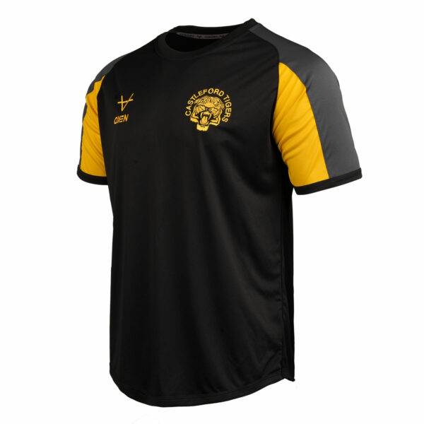 Castleford Tigers 2025 Home Tee Black Ladies - Image 2