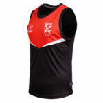 England RL Front Panel Singlet Black - Image 2