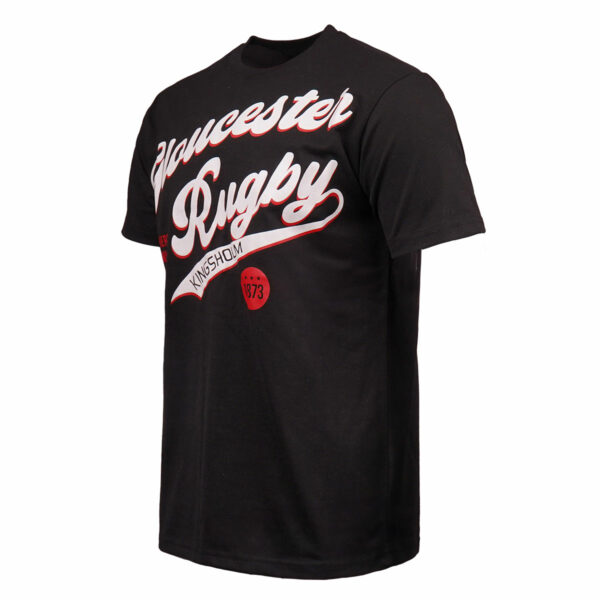 Gloucester Rugby Essential Tee Black - Image 2