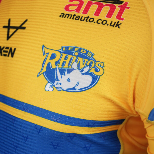 Leeds Rhinos 2025 Retail Playing Amber Alternate Shirt - Image 4