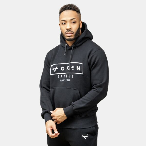 Oxen Est Hoody Black/white