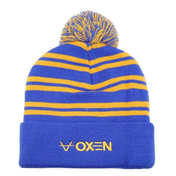 Shrewsbury Town Multi Stripe Bobble Hat - Image 2