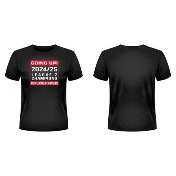 Doncaster Rovers Champions Block Tee Blk