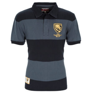 Gloucester Rugby 150 Years Rugby Polo Hooped B&C