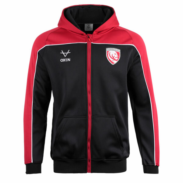 Gloucester Rugby 24/25 Deep Red FZ Hoody Ladies